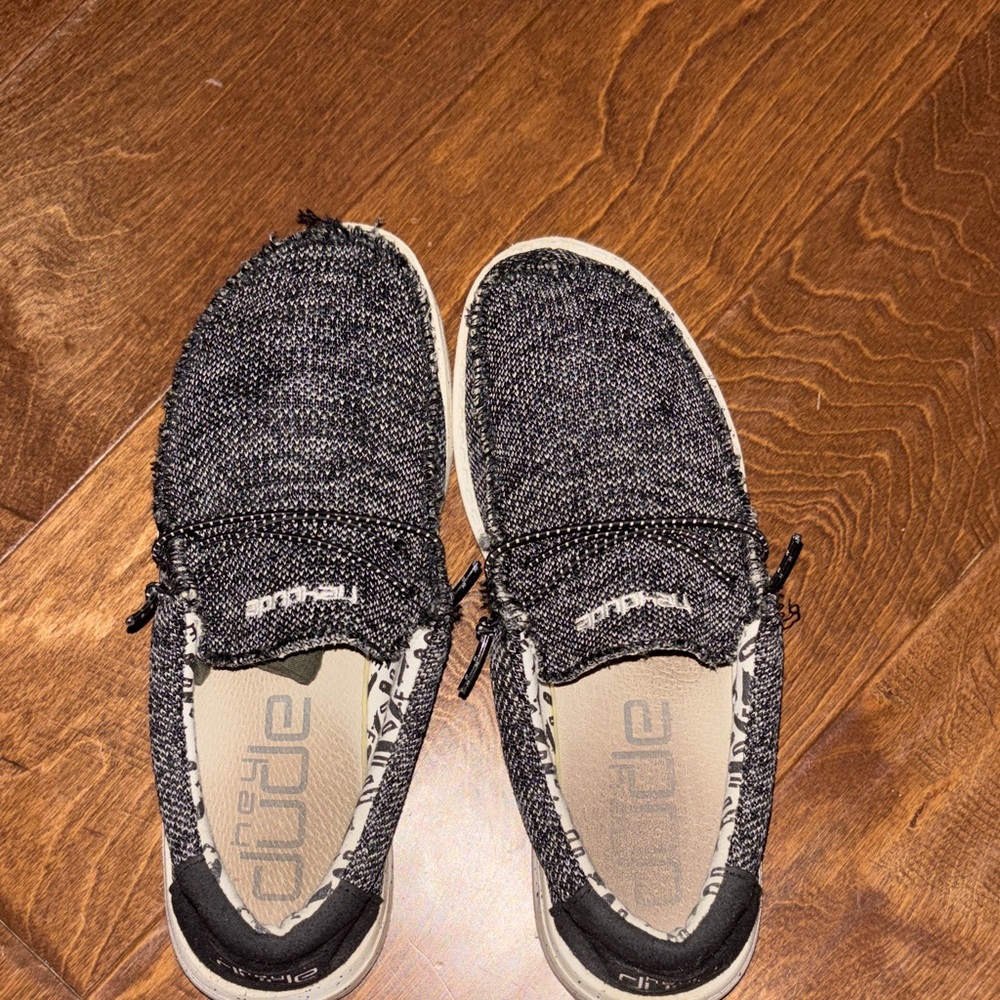 Hey Dude Black Kids Dress Shoes